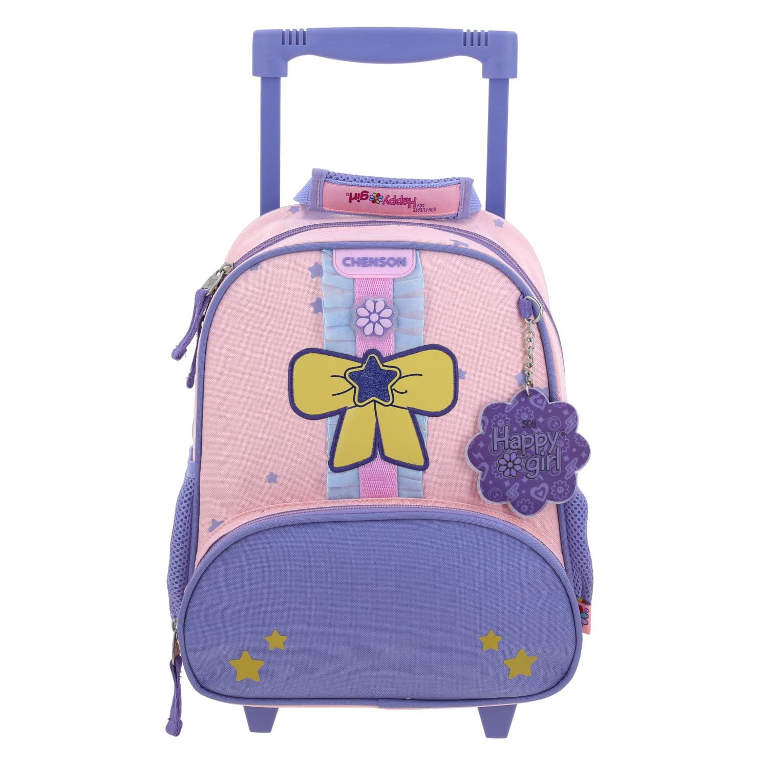 Mochila con Ruedas Happy Girl Rosa para Niña - Diversión y Durabilidad