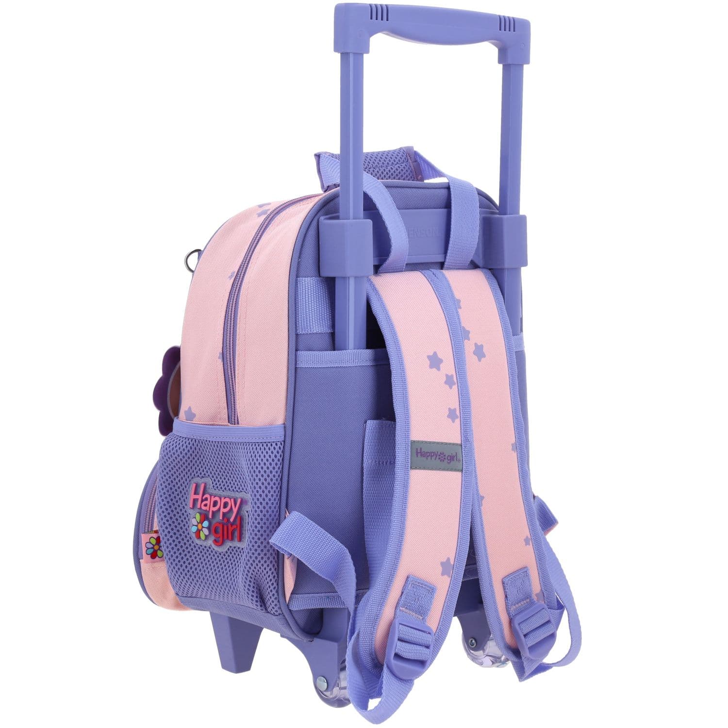 Mochila con Ruedas Happy Girl Rosa para Niña - Diversión y Durabilidad 3