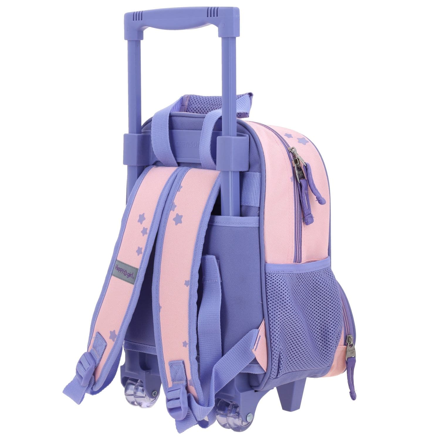 Mochila con Ruedas Happy Girl Rosa para Niña - Diversión y Durabilidad 5