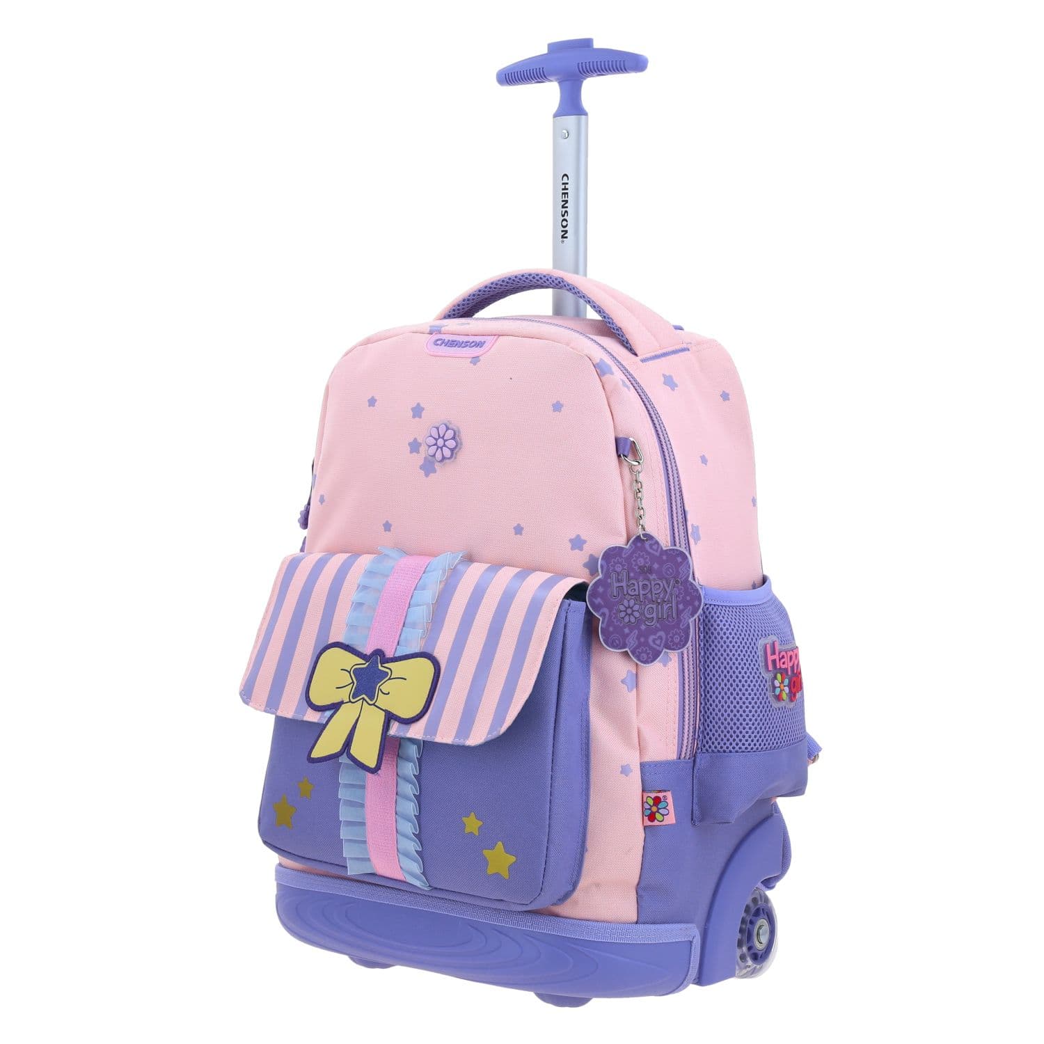 Mochila con Ruedas Happy Girl Rosa para Niña | Diversión y Durabilidad 2
