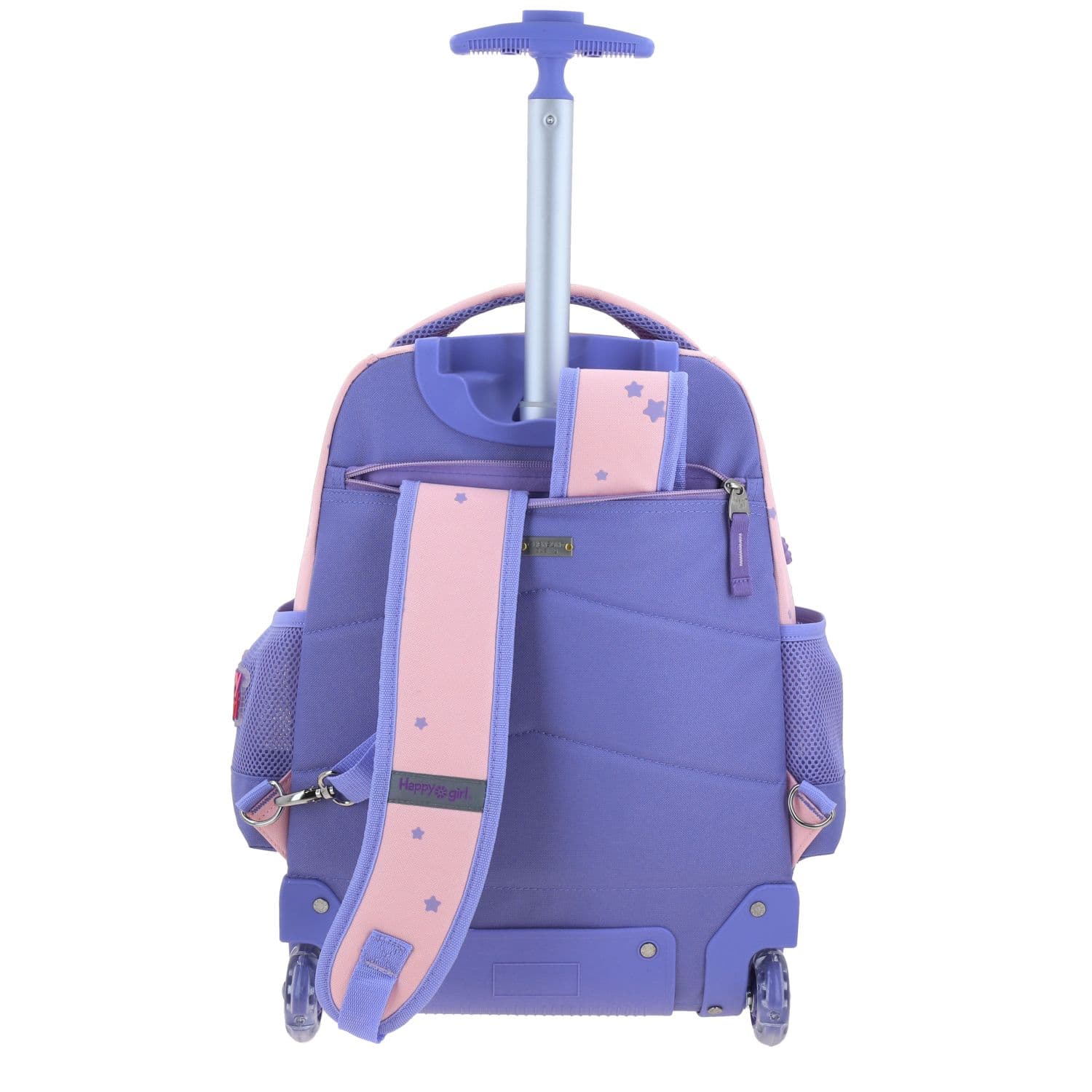 Mochila con Ruedas Happy Girl Rosa para Niña | Diversión y Durabilidad 4