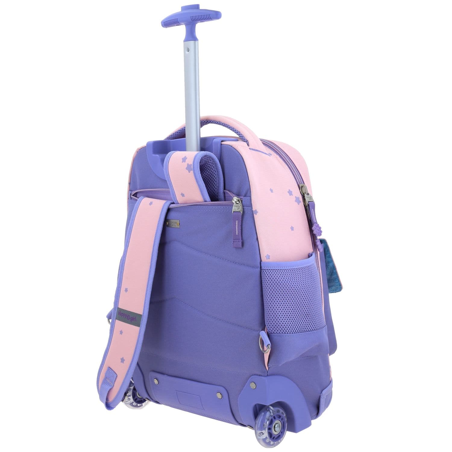 Mochila con Ruedas Happy Girl Rosa para Niña | Diversión y Durabilidad 5