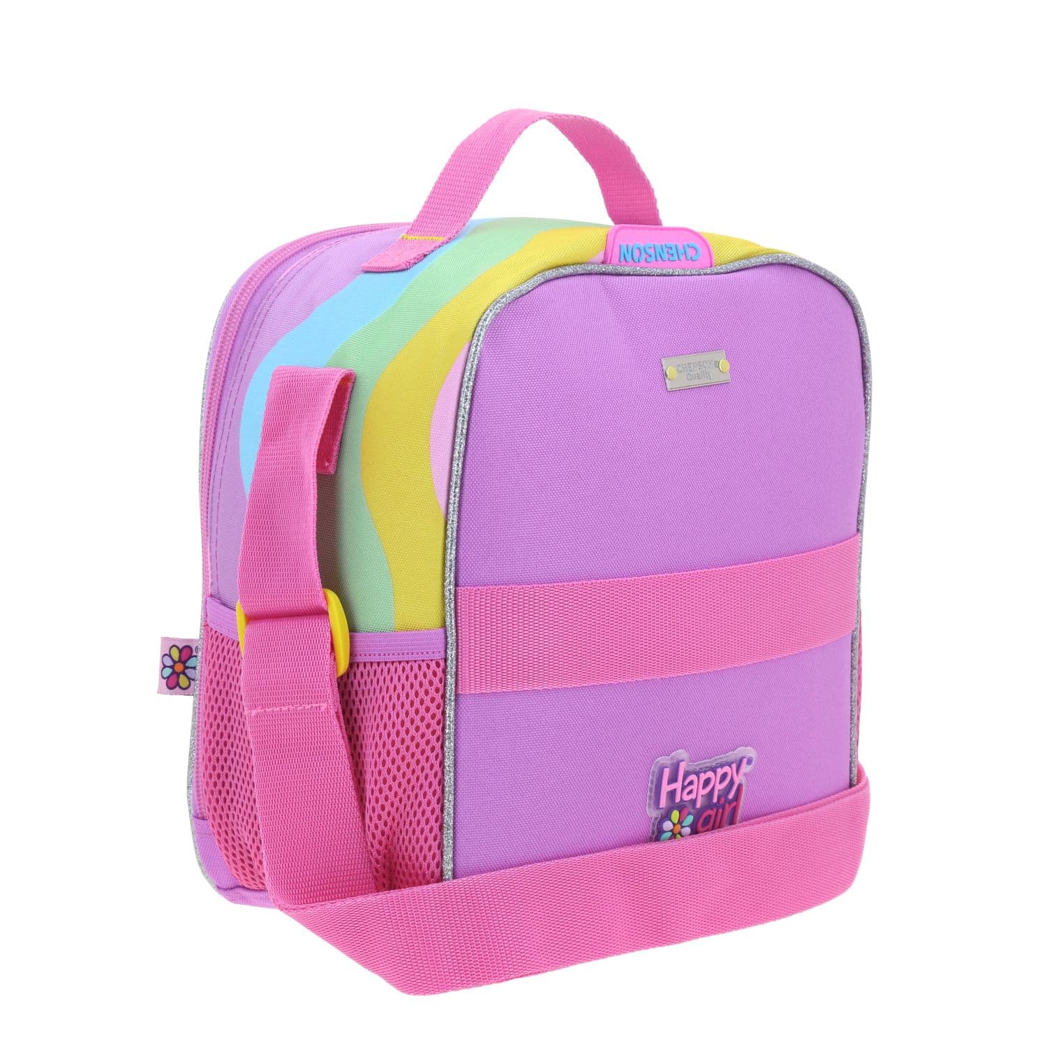 Lonchera escolar térmica Happy Girl multicolor para niña - Durabilidad y diversión 3