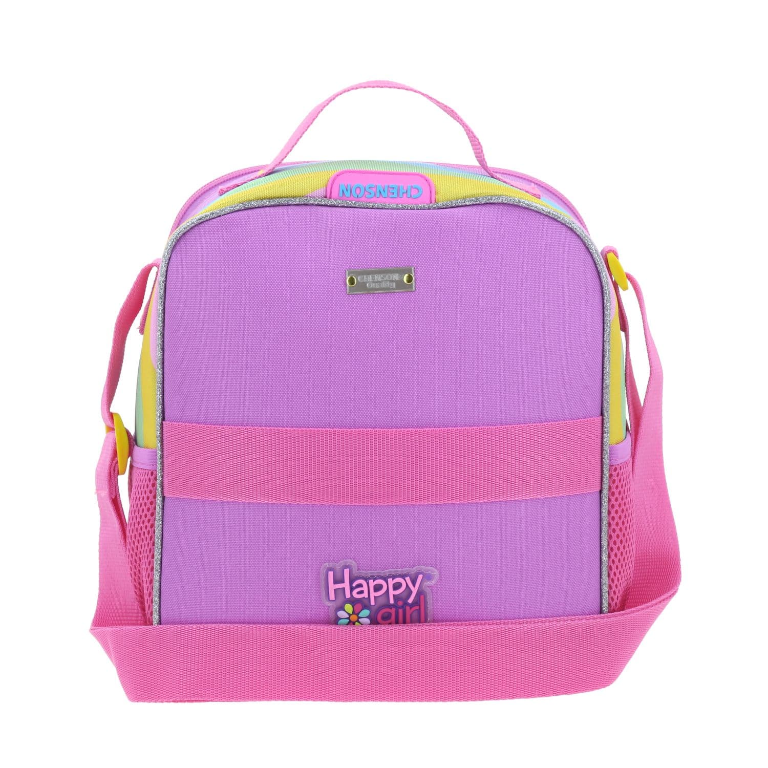 Lonchera escolar térmica Happy Girl multicolor para niña - Durabilidad y diversión 4