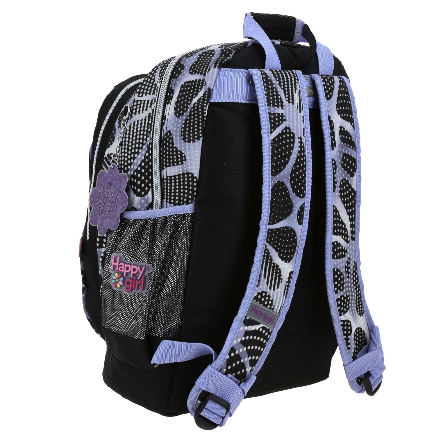 Mochila escolar para niña Happy Girl by Chenson color negro duradera 3