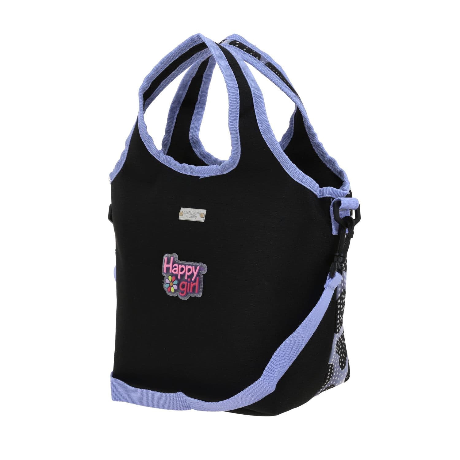 Lonchera escolar térmica Happy Girl negra para niña | Durabilidad y estilo 5