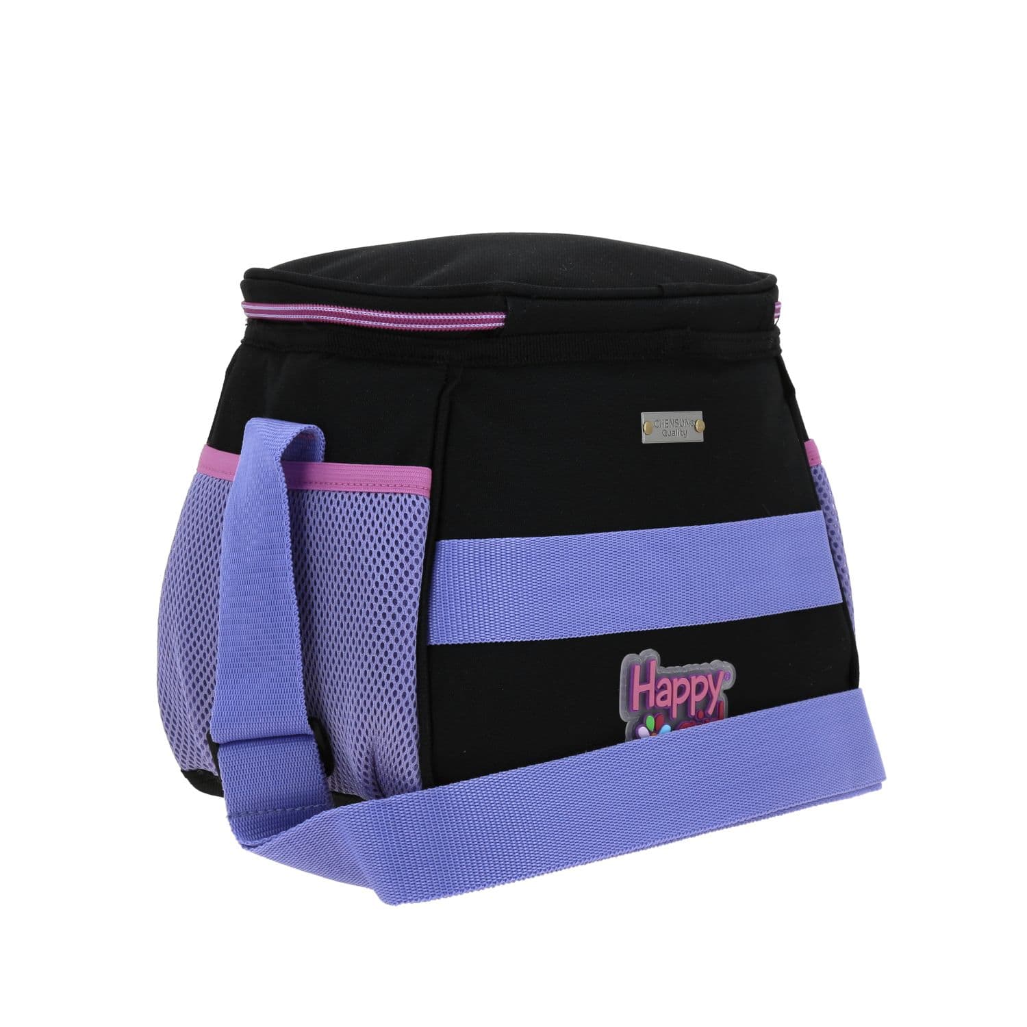 Lonchera escolar térmica Happy Girl negra para niña - Durabilidad y diversión 3
