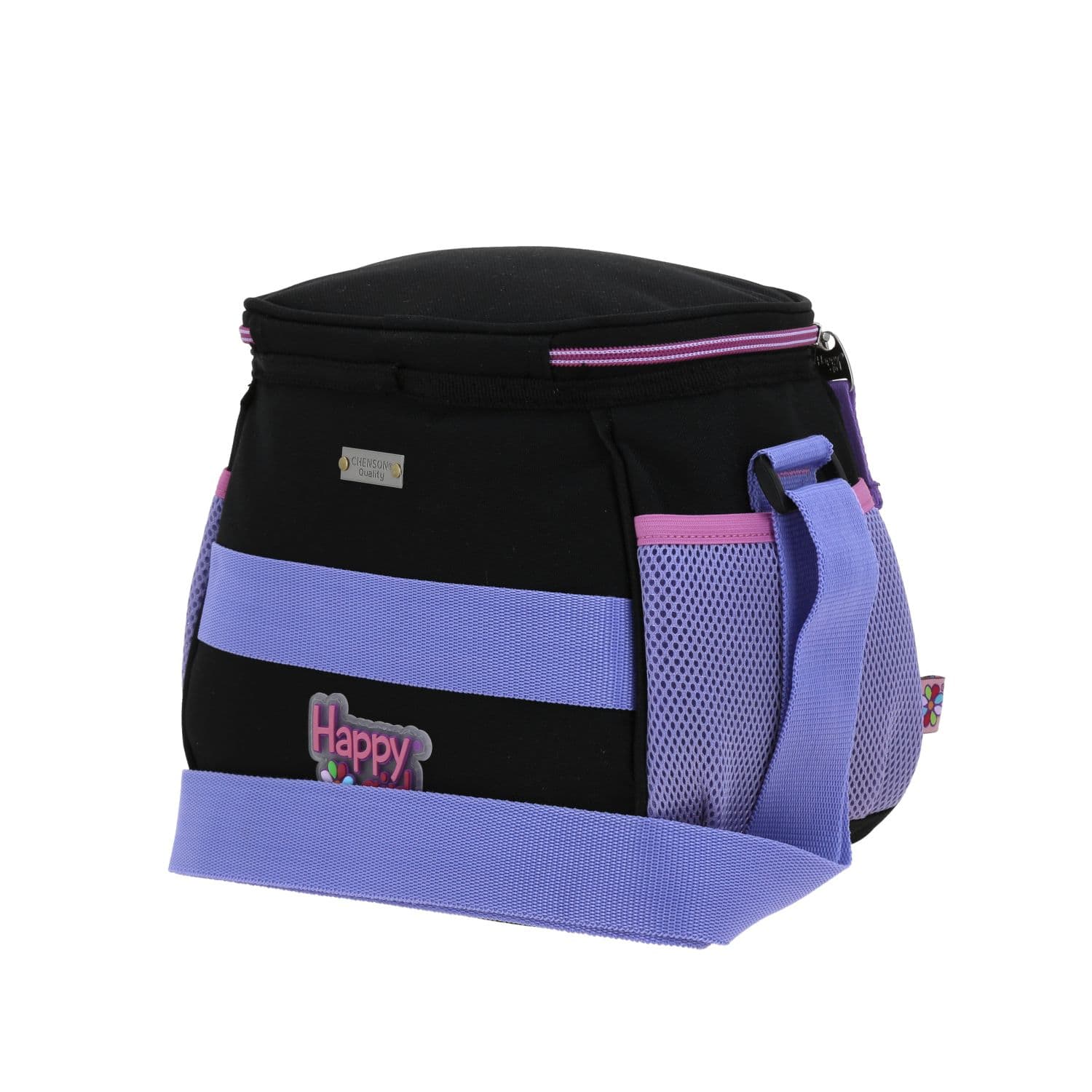 Lonchera escolar térmica Happy Girl negra para niña - Durabilidad y diversión 5