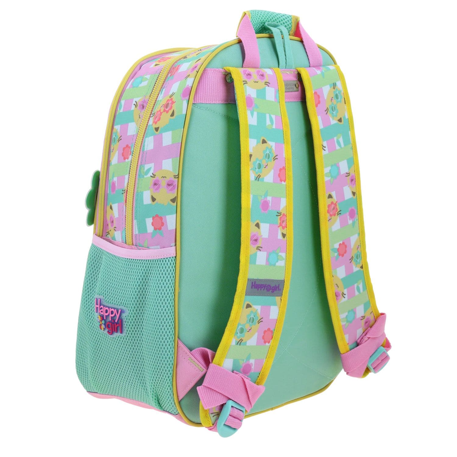 Mochila escolar para niña Happy Girl by Chenson color rosa con durabilidad 3