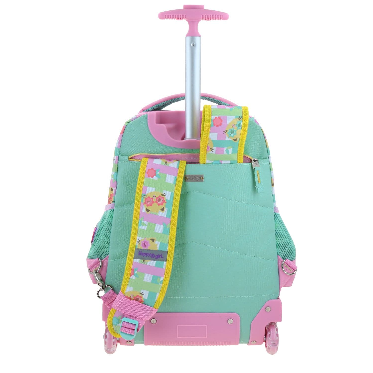 Mochila con Ruedas Happy Girl Rosa para Niña - Diversión y Durabilidad 4