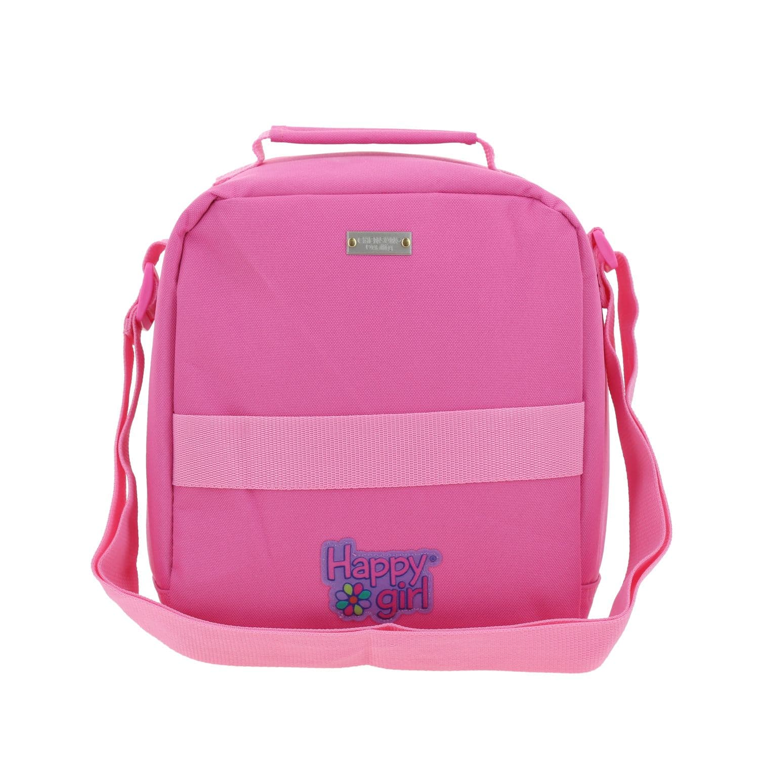 Lonchera escolar térmica Happy Girl rosa para niña - Durabilidad y diversión 4
