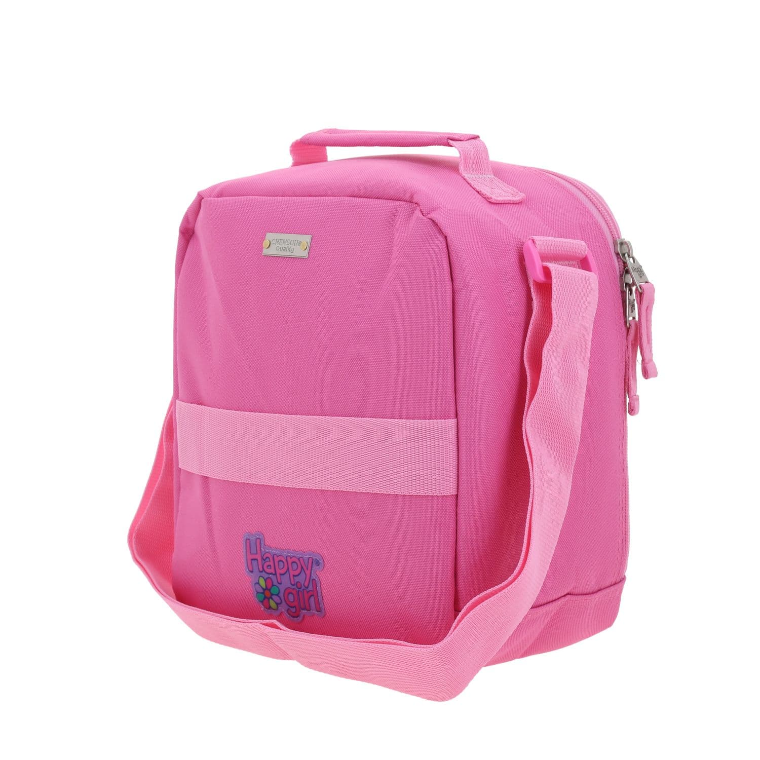 Lonchera escolar térmica Happy Girl rosa para niña - Durabilidad y diversión 5