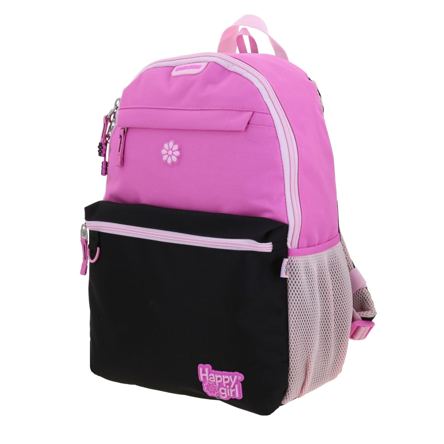 Mochila escolar para niña Happy Girl by Chenson negra con bolsillos prácticos 3