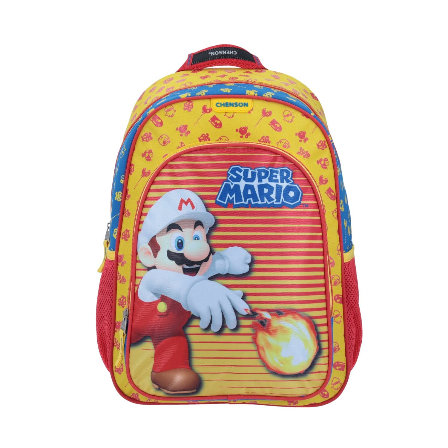 Mochila escolar para niño Mario Bros by Chenson Amarillo Divertida