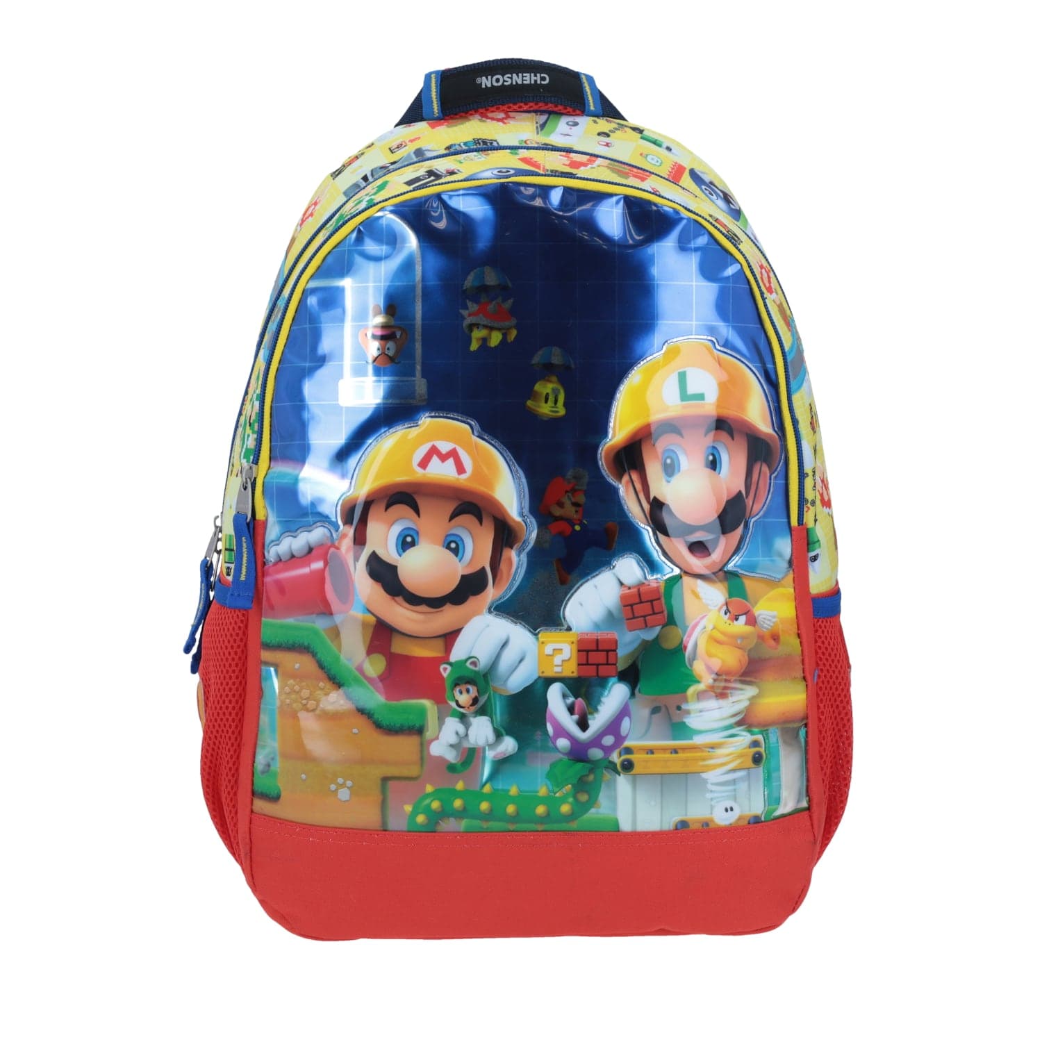 Mochila escolar para niño Mario Bros by Chenson Amarillo Divertida
