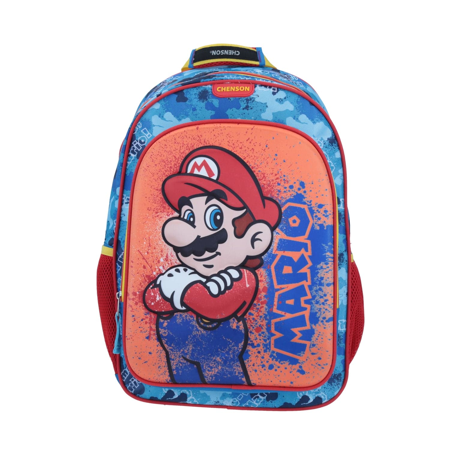 Mochila escolar para niño Mario Bros by Chenson azul divertida y duradera
