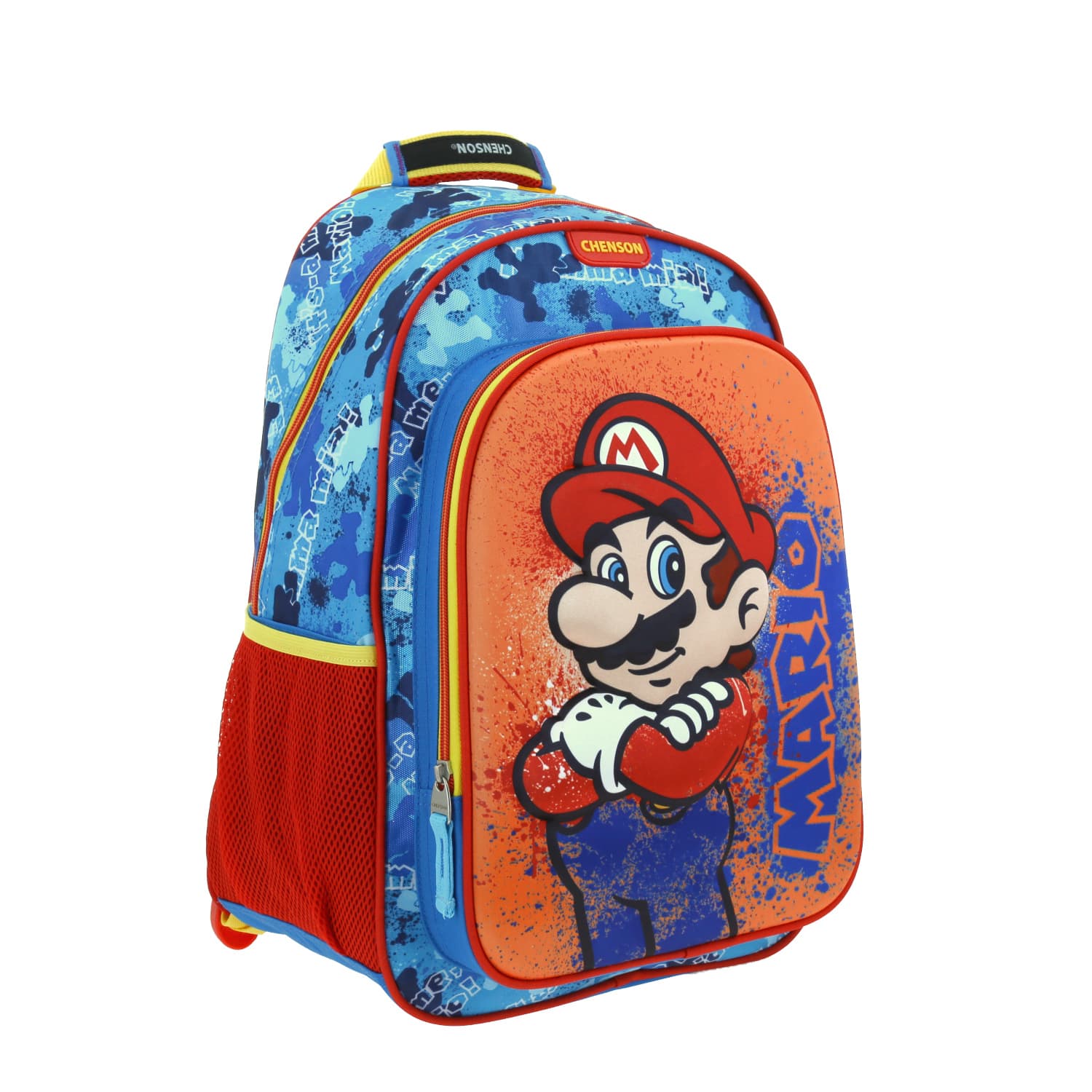 Mochila escolar para niño Mario Bros by Chenson azul divertida y duradera - vista 2