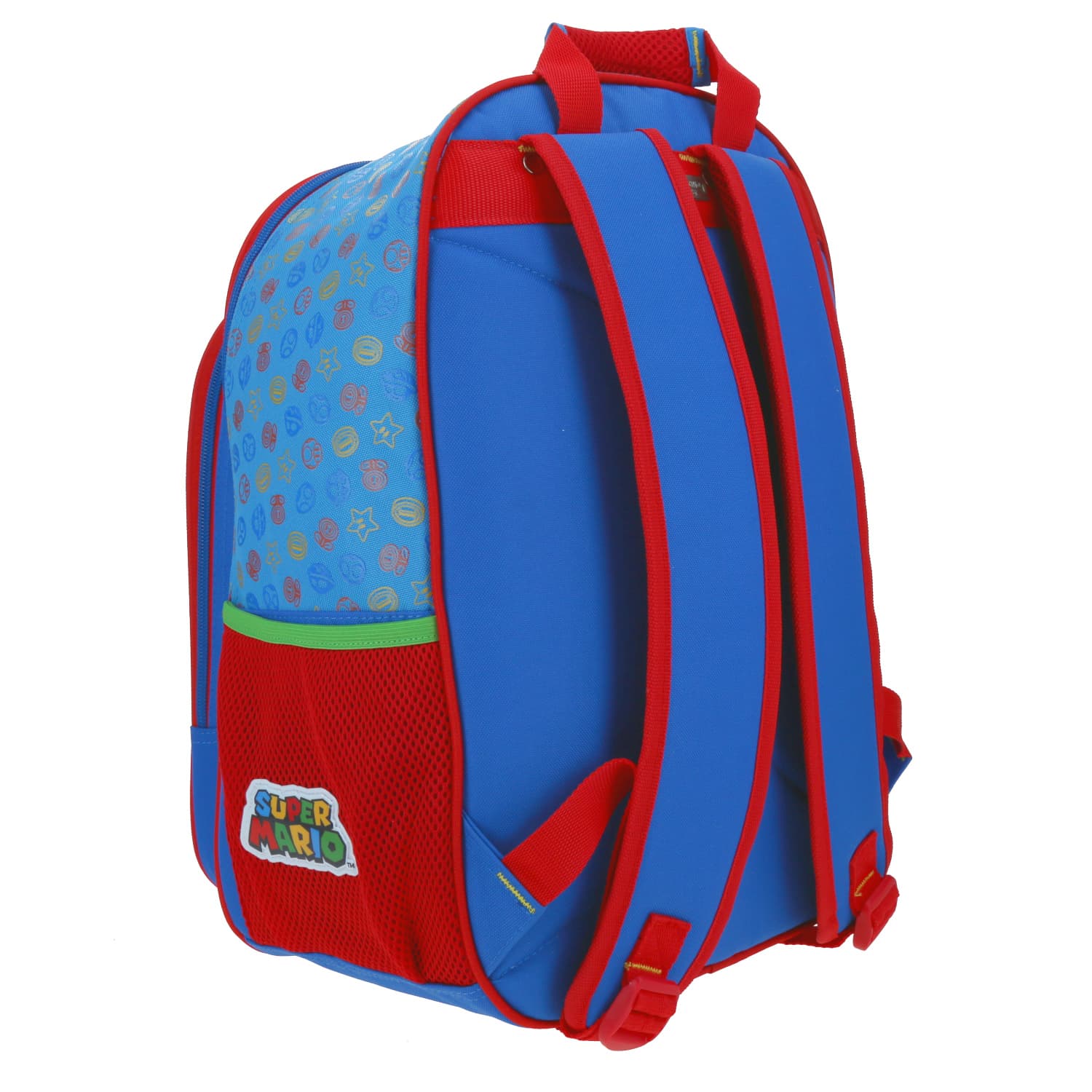 Mochila escolar para niño Mario Bros by Chenson color azul - Duradera y divertida 4