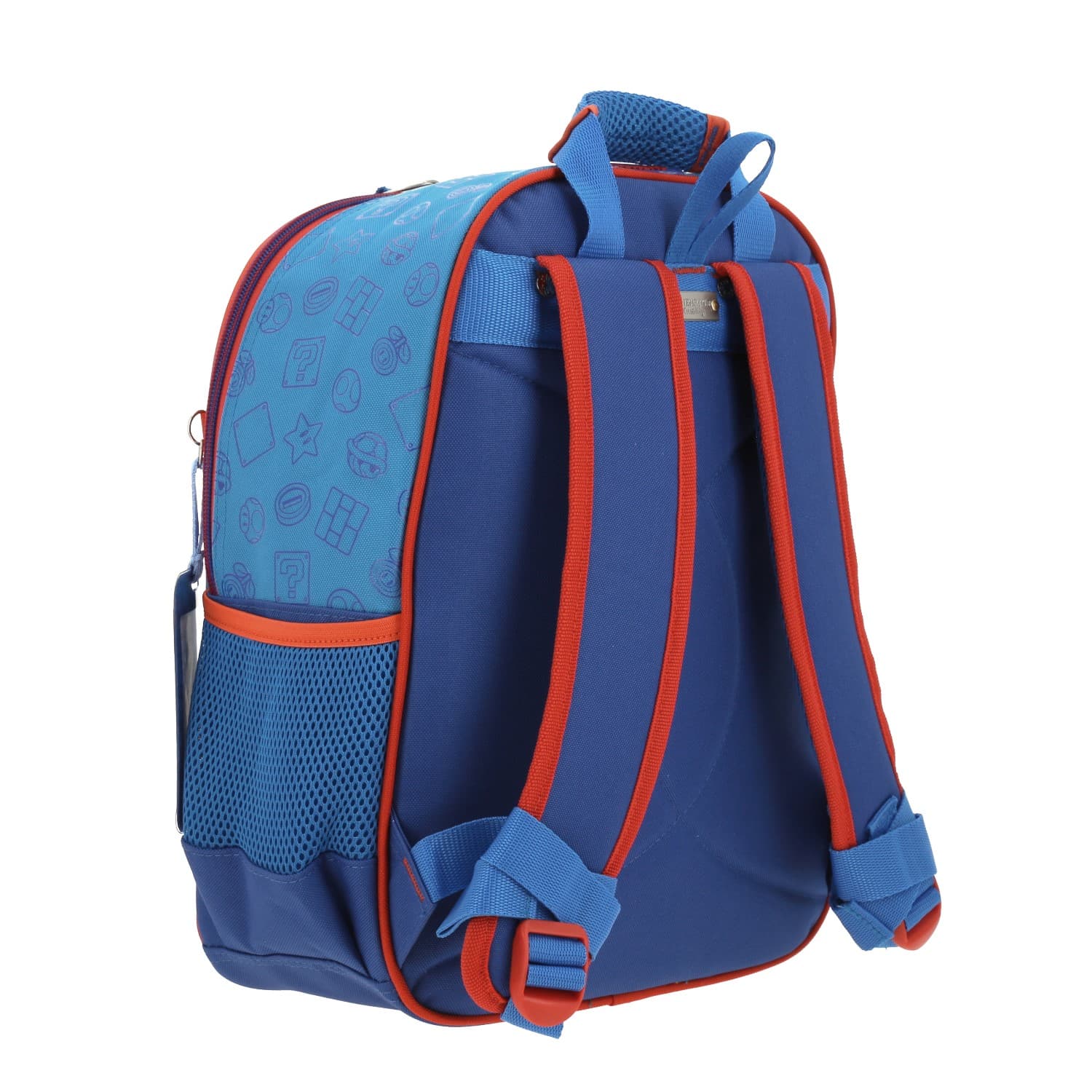 Mochila escolar para niño Mario Bros by Chenson color azul divertida 3