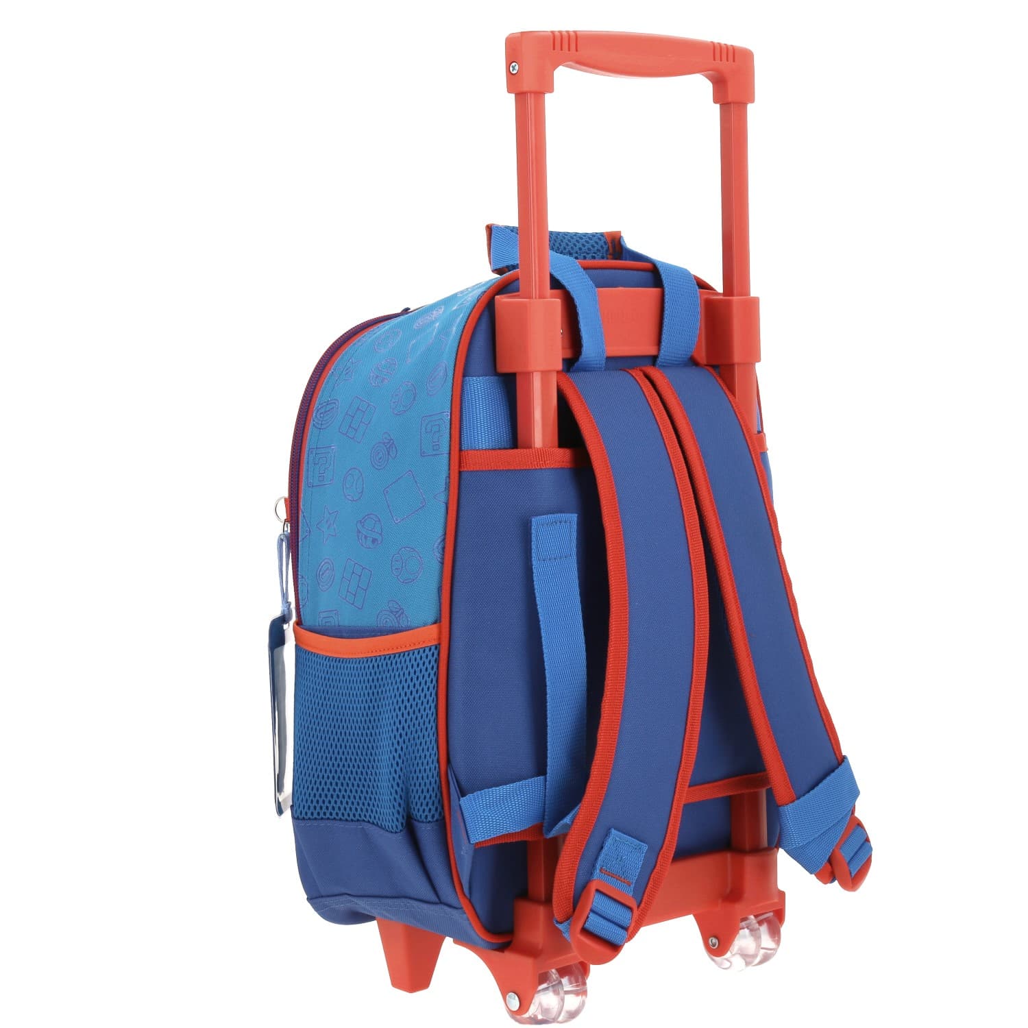 Mochila con Ruedas Mario Bros Azul para Niño - Diversión y Durabilidad 3