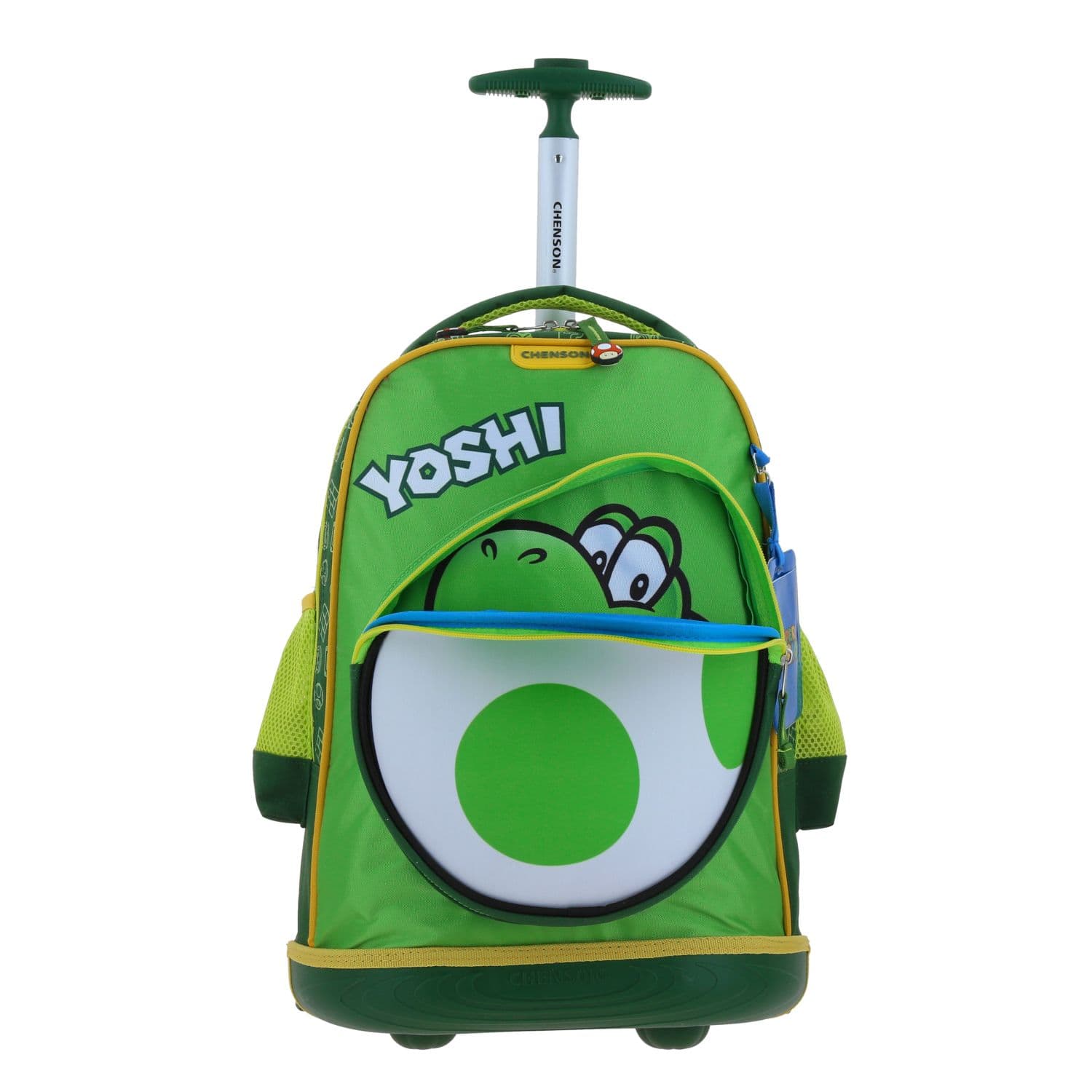 Mochila con Ruedas Mario Bros Verde para Niño - Diversión y Durabilidad - vista 2