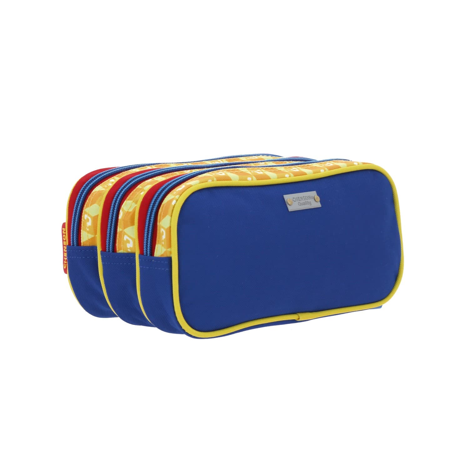 Lapicera escolar para niño Mario Bros by Chenson color azul con triple compartimento 3