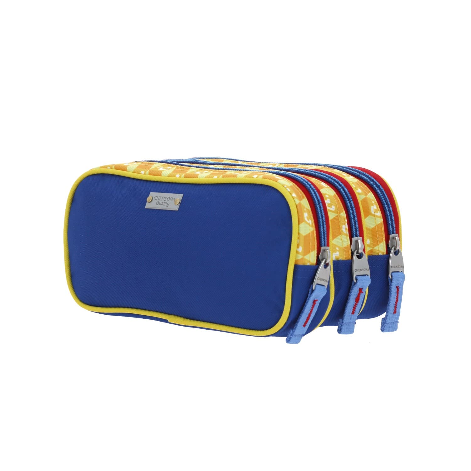 Lapicera escolar para niño Mario Bros by Chenson color azul con triple compartimento 5