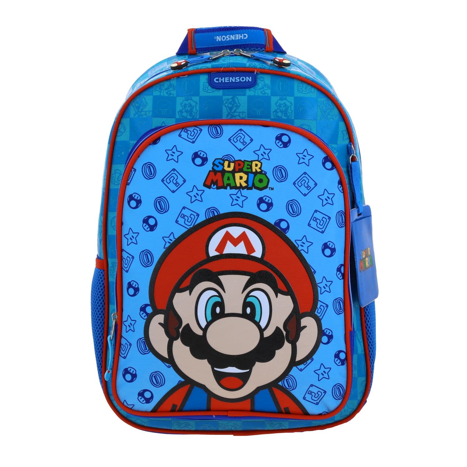 Mochila escolar para niño Mario Bros by Chenson Azul Divertida
