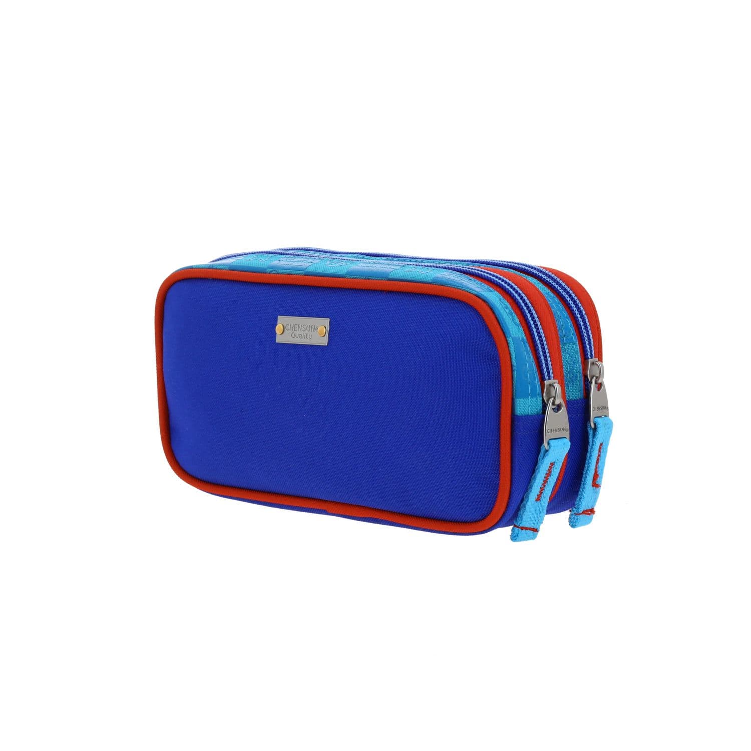 Lapicera escolar para niño Mario Bros by Chenson color azul con doble compartimento 5