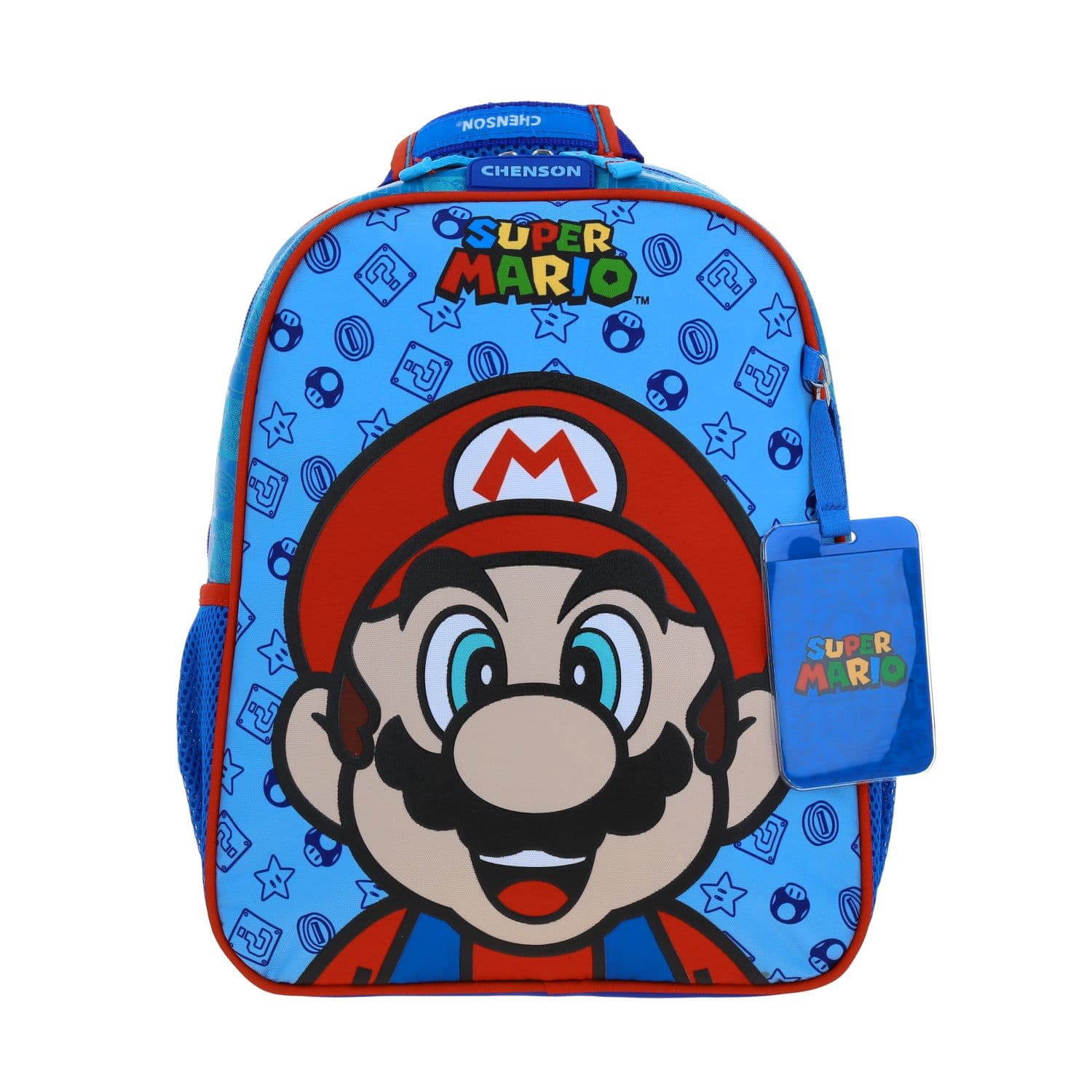 Mochila escolar para niño Mario Bros by Chenson Azul Divertida