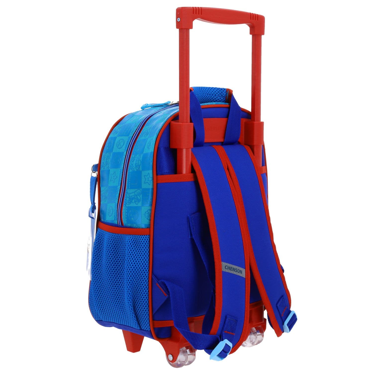 Mochila con Ruedas Mario Bros Azul para Niño - Diversión y Durabilidad 3