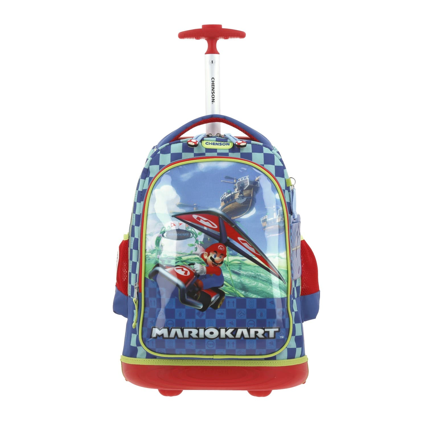 Mochila con Ruedas Mario Bros Azul para Niño - Diversión y Durabilidad