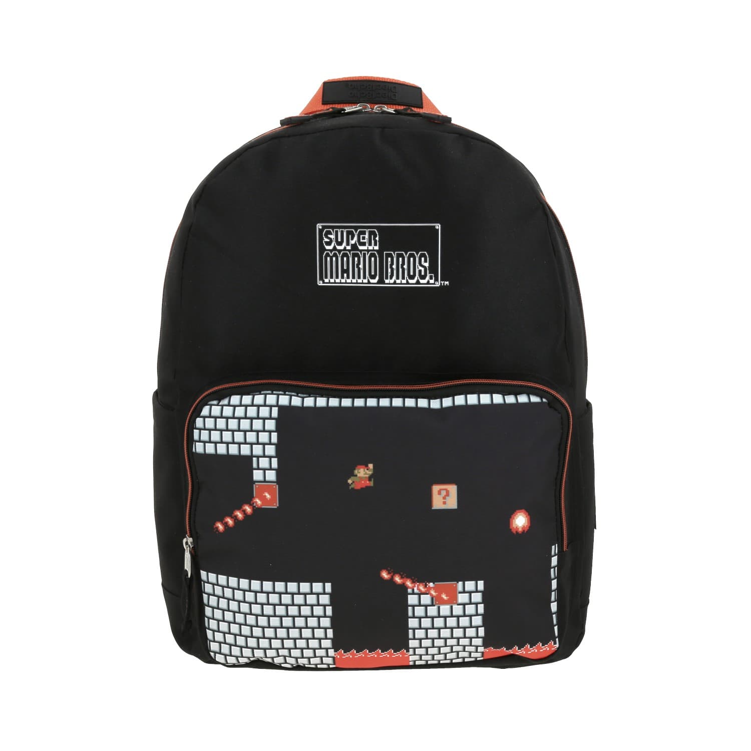 Mochila escolar para niño Mario Bros by Chenson Negro Divertida y Segura