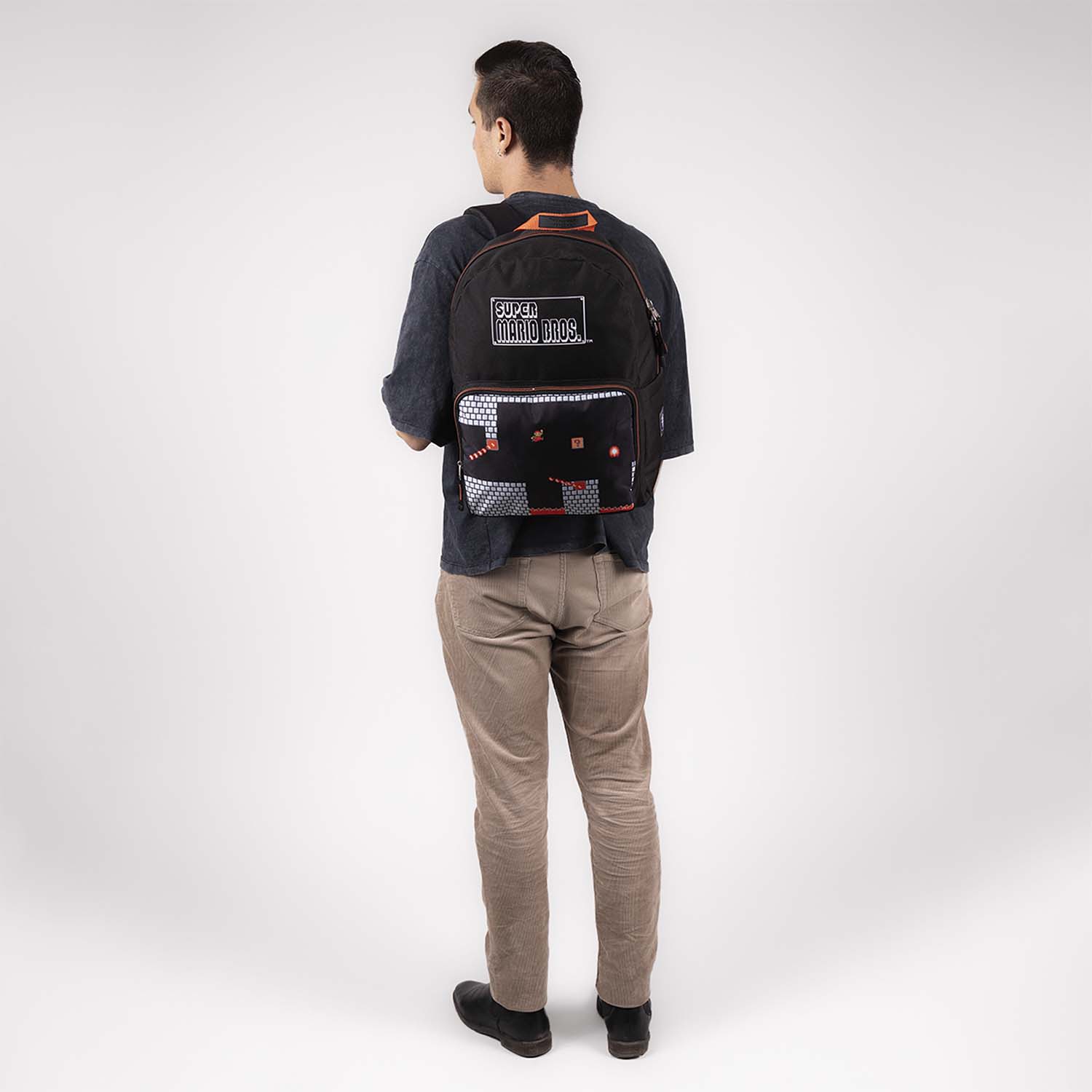 Mochila escolar para niño Mario Bros by Chenson Negro Divertida y Segura - vista 2