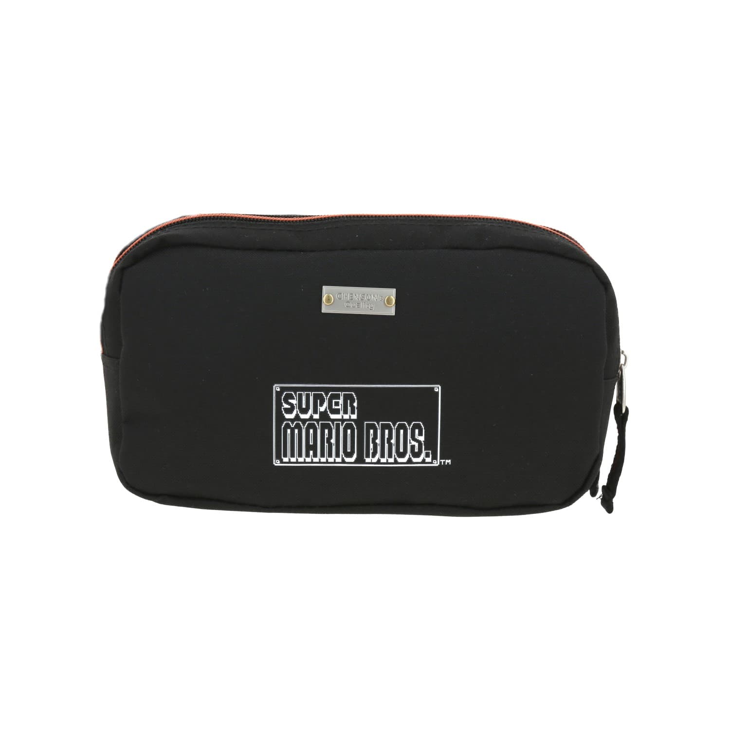 Lapicera escolar para niño Mario Bros by Chenson color negro con doble compartimento 4