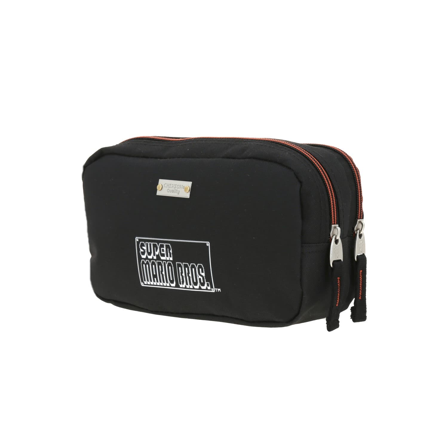 Lapicera escolar para niño Mario Bros by Chenson color negro con doble compartimento 5