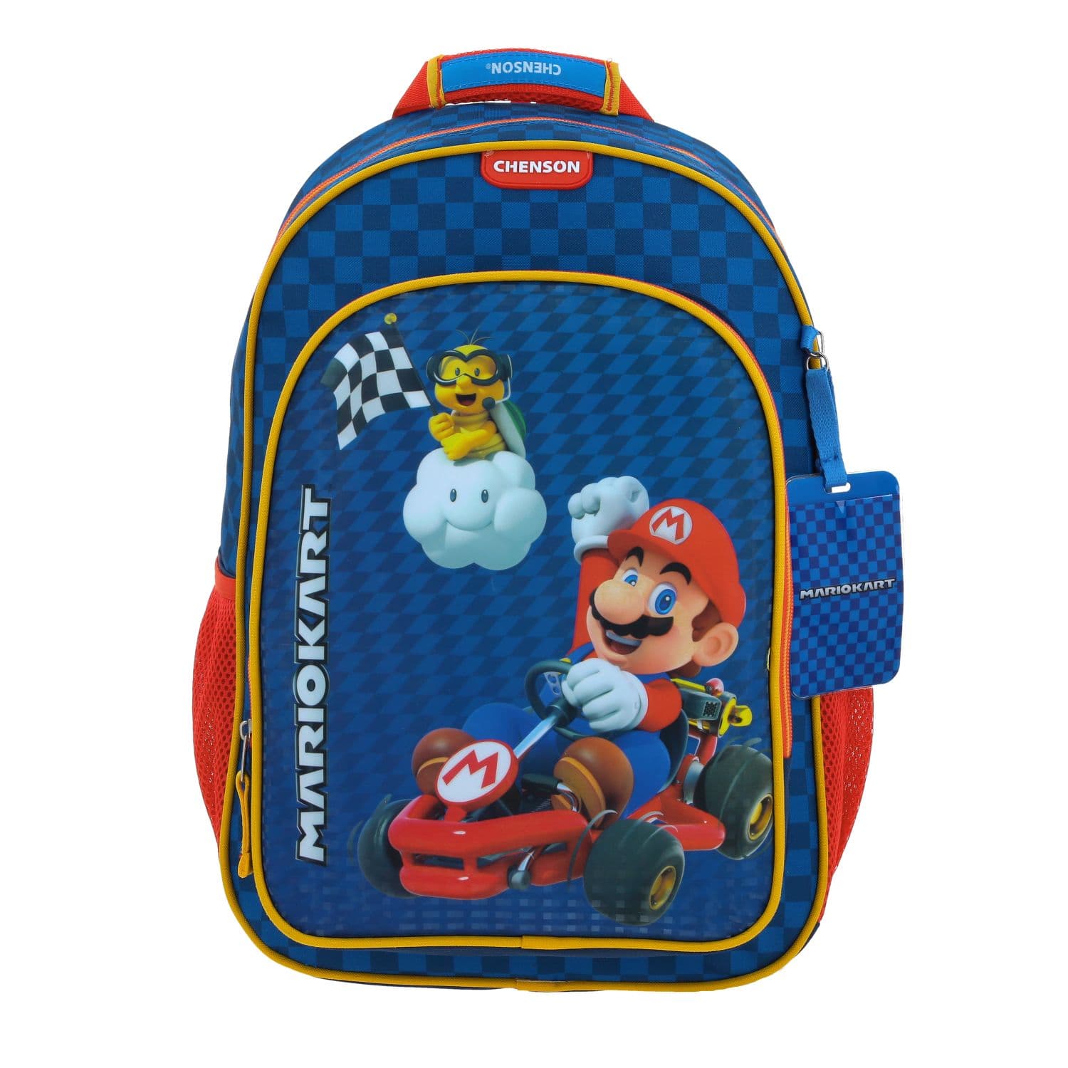 Mochila escolar para niño Mario Bros by Chenson azul con divertido diseño