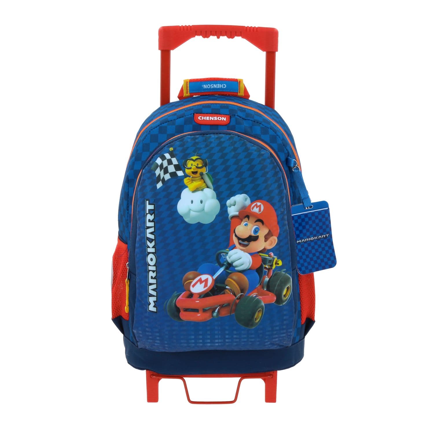 Mochila con Ruedas Mario Bros Azul para Niño - Diversión y Durabilidad
