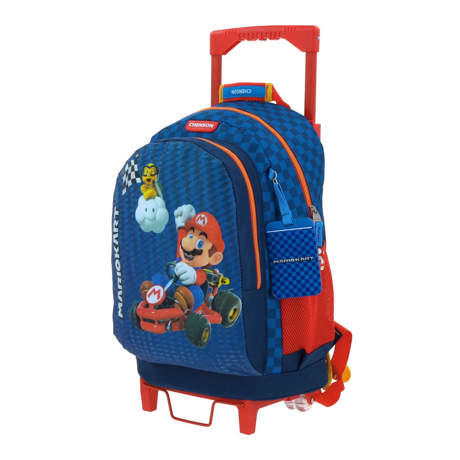 Mochila con Ruedas Mario Bros Azul para Niño - Diversión y Durabilidad 2