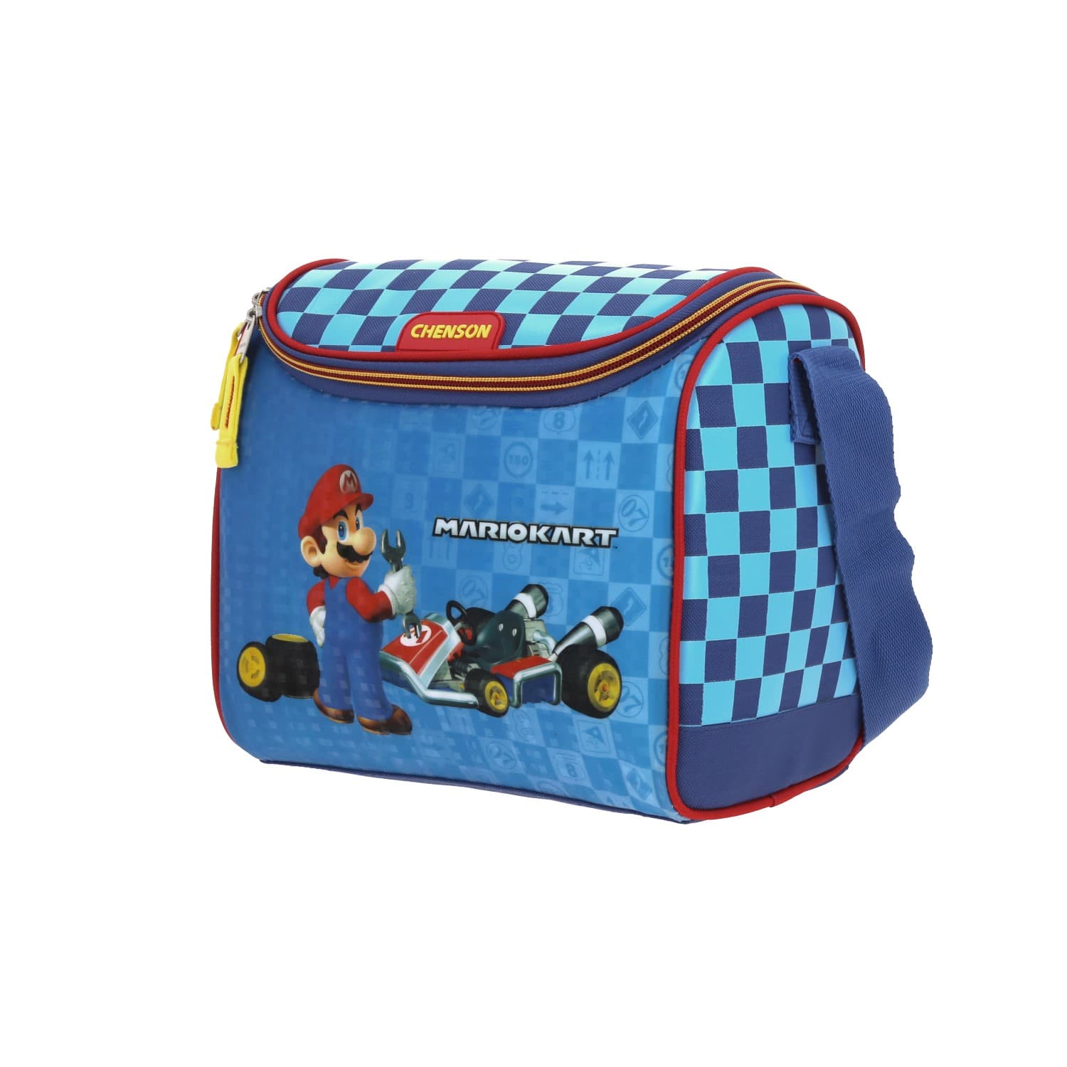 Lonchera Escolar Térmica Mario Bros by Chenson Azul para Niño Divertida 2