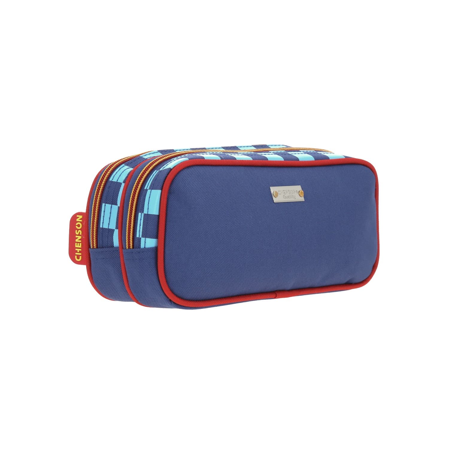 Lapicera escolar para niño Mario Bros by Chenson color azul con doble compartimento 3