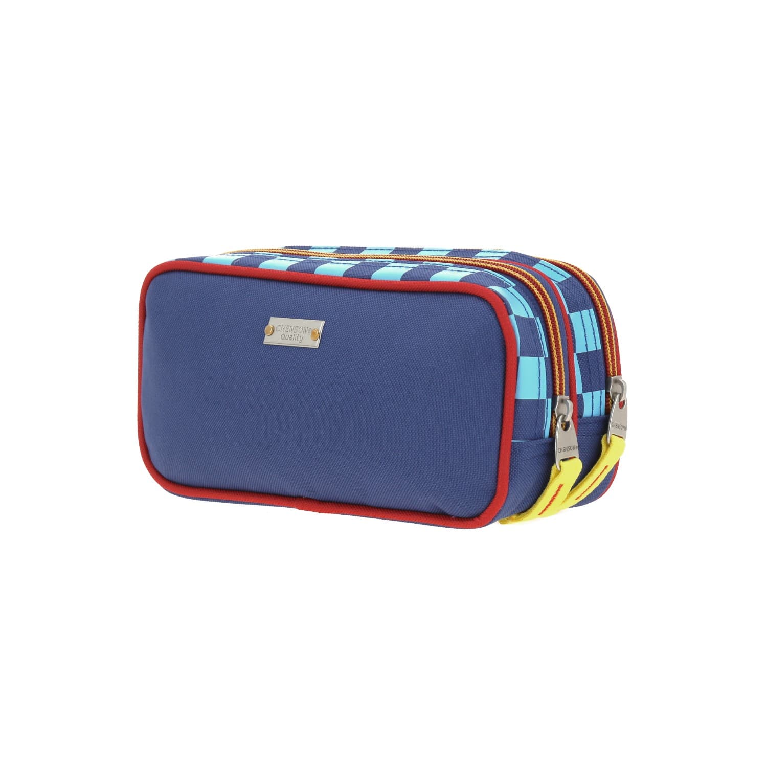 Lapicera escolar para niño Mario Bros by Chenson color azul con doble compartimento 5