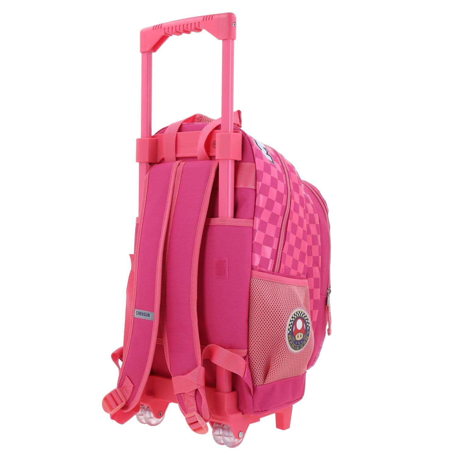 Mochila con Ruedas Mario Bros by Chenson Fucsia para Niña - Divertida y Duradera 5