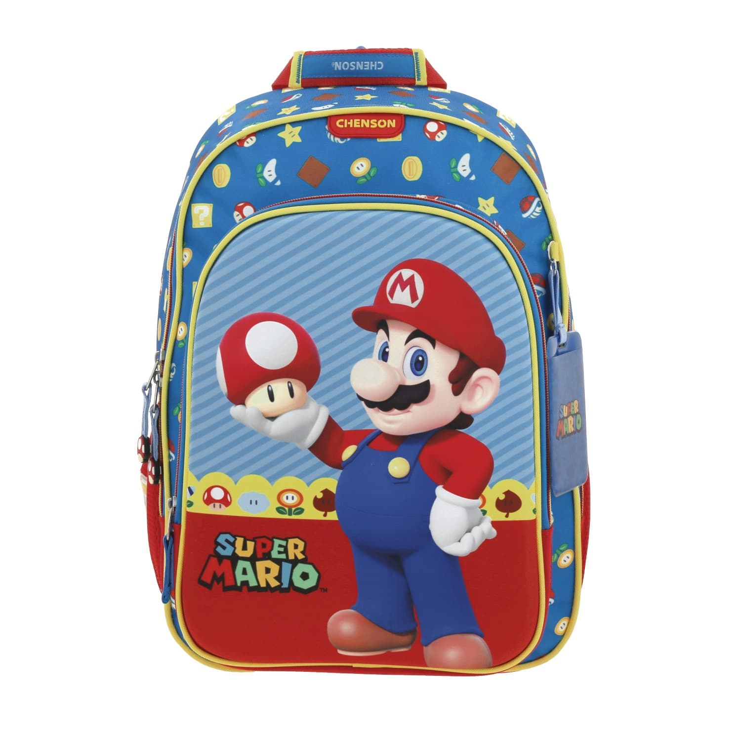 Mochila escolar para niño Mario Bros by Chenson color azul divertida