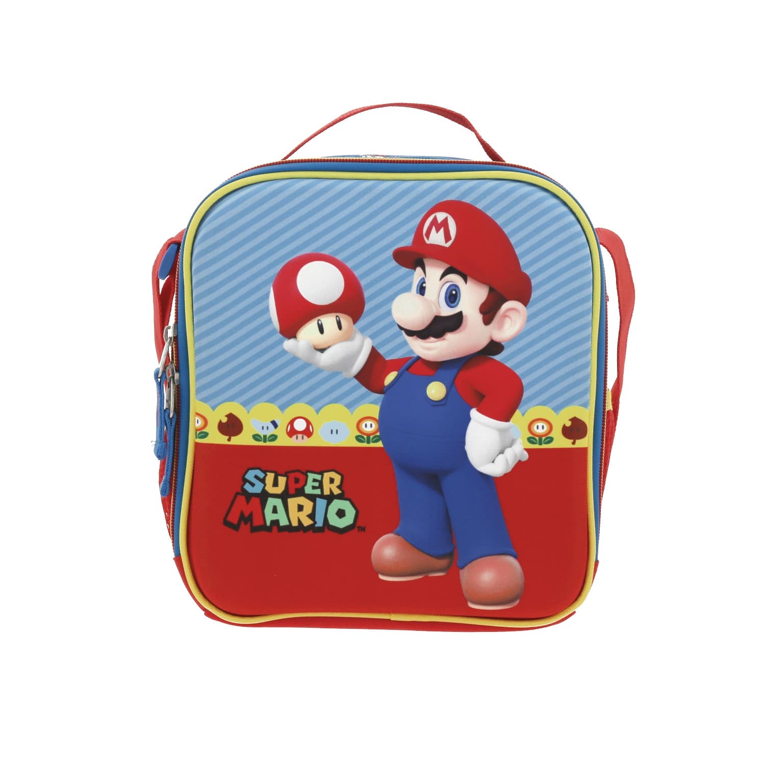 Lonchera escolar Mario Bros by Chenson azul térmica para niño