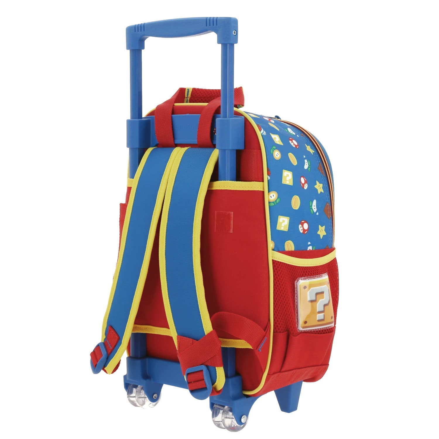 Mochila con Ruedas Mario Bros Azul para Niño - Divertida y Duradera 5