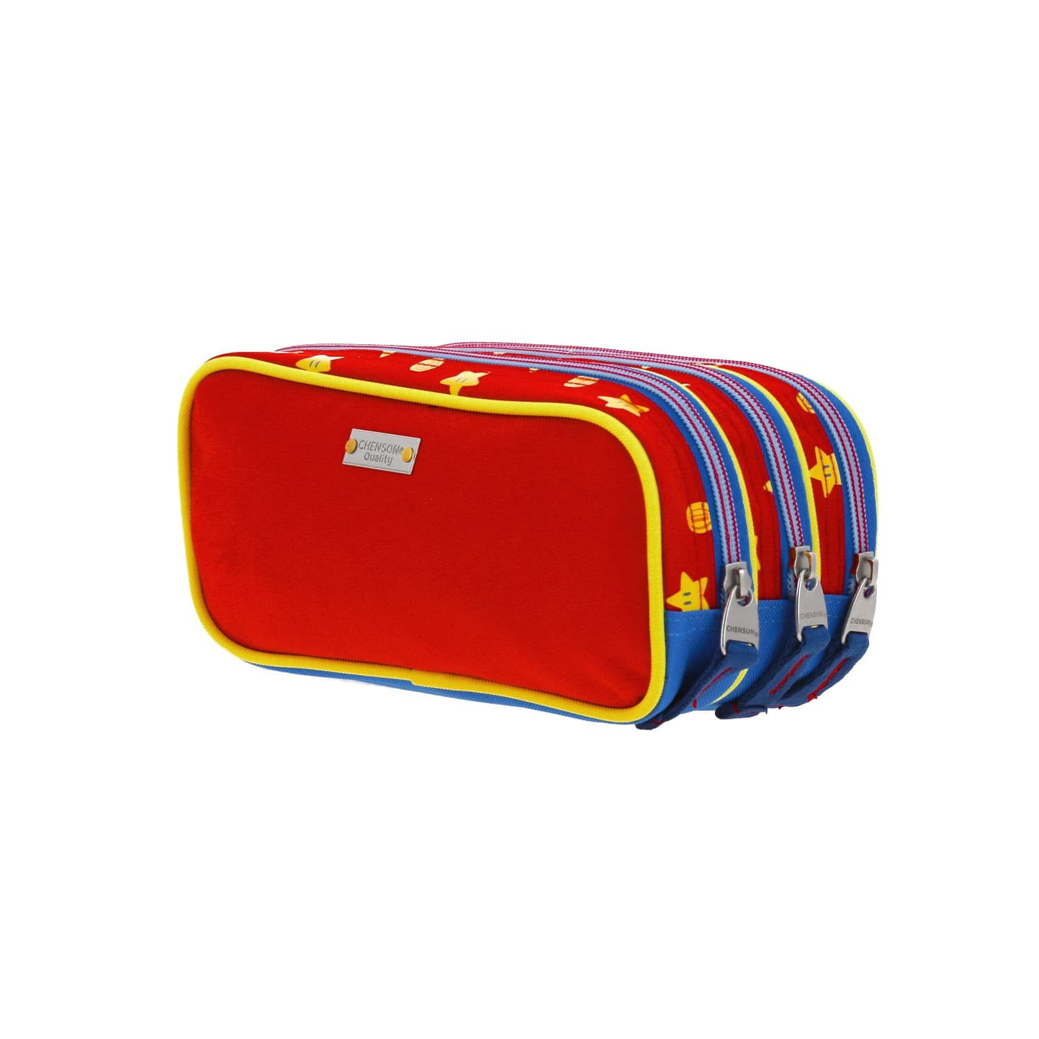 Lapicera escolar para niño Mario Bros by Chenson color azul con triple compartimento 5