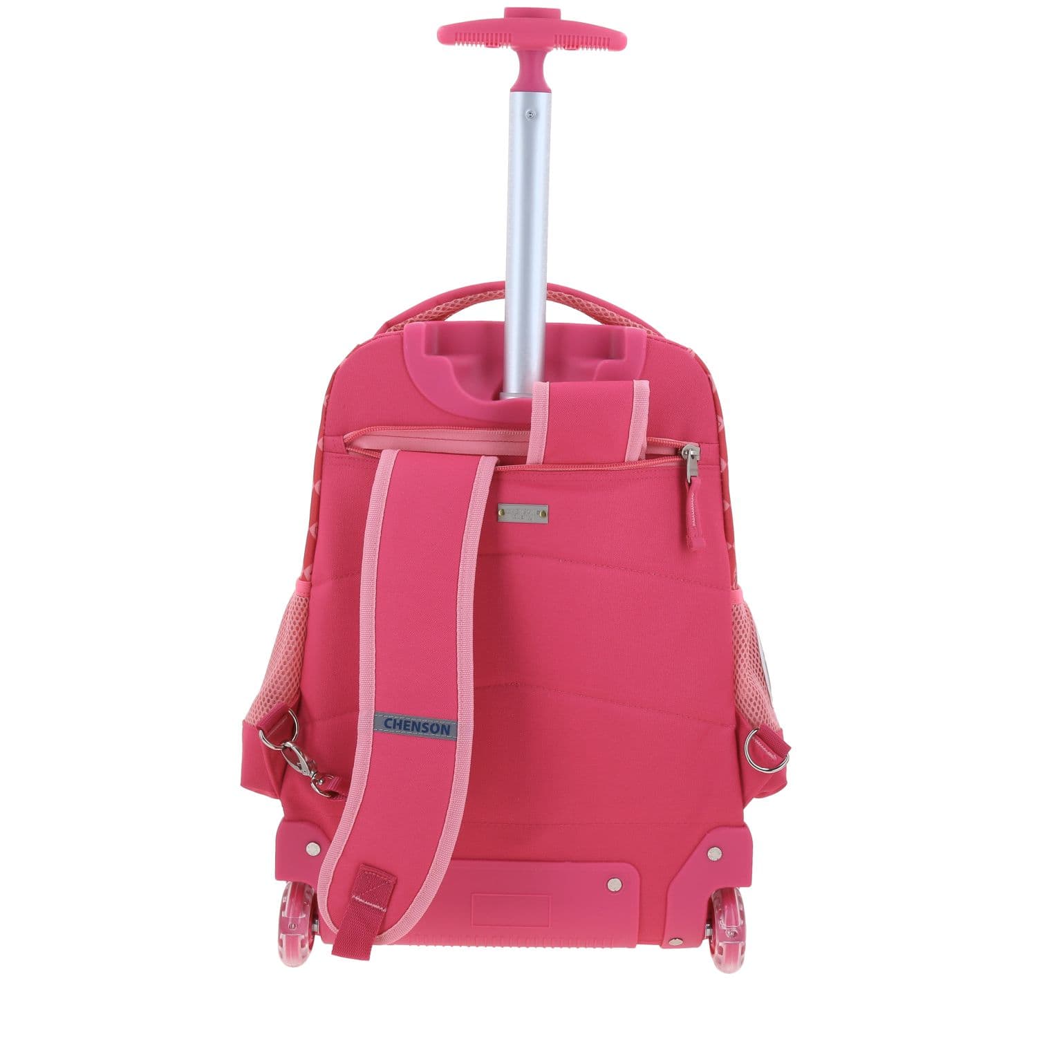 Mochila con Ruedas Mario Bros Rosa para Niña - Diversión y Durabilidad 4