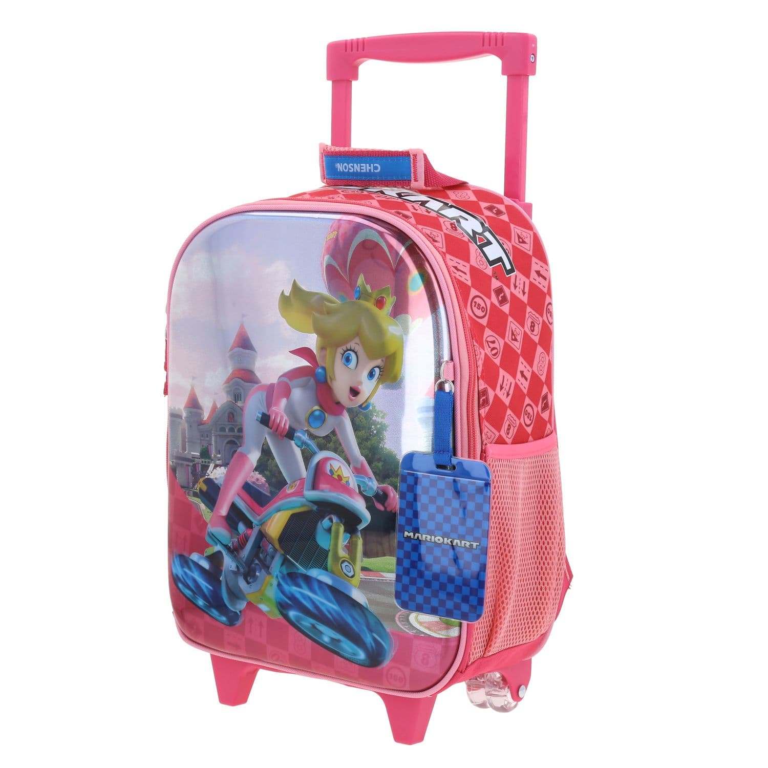 Mochila con Ruedas Mario Bros Rosa para Niña - Divertida y Resistente 2