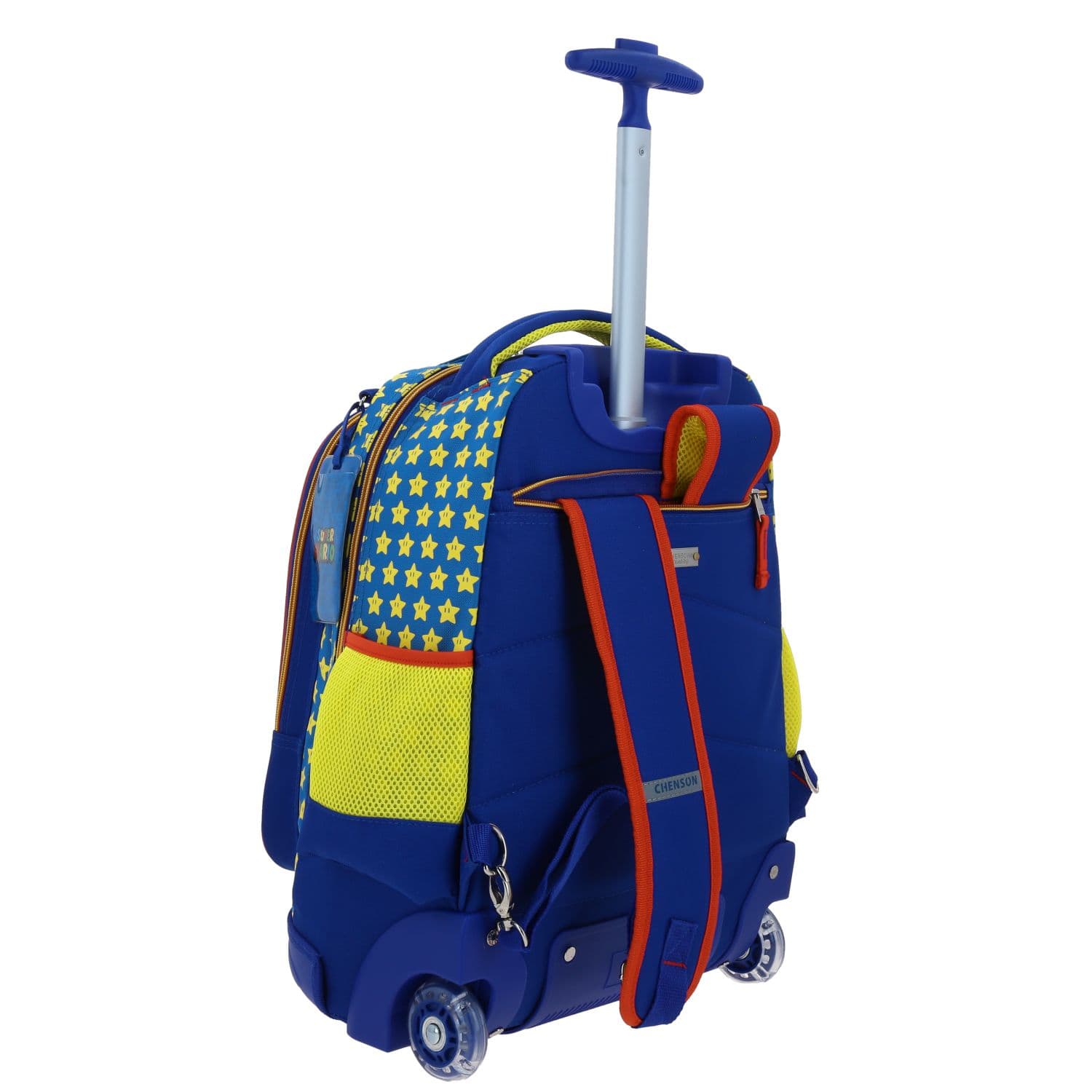 Mochila con Ruedas Mario Bros Azul para Niño - Diversión y Durabilidad 3